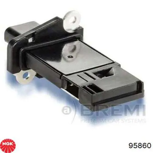 95860 NGK Sensor de fluxo (consumo) de ar, medidor de consumo M.A.F. - (Mass Airflow)
