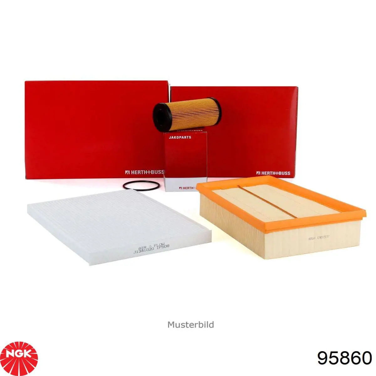 Sensor de fluxo (consumo) de ar, medidor de consumo M.A.F. - (Mass Airflow) NGK 95860 preço, a partir de 74,32 USD