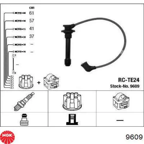 Fios de alta voltagem, kit NGK 9609 preço, a partir de 67,52 USD
