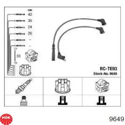 Compre 9091922105 Toyota Fios de alta voltagem, kit