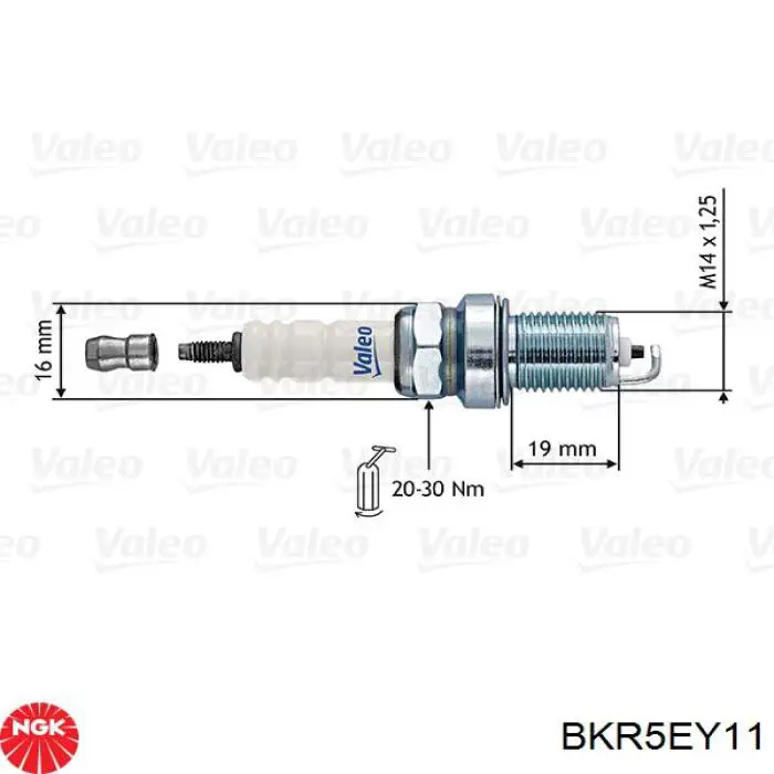 Vela de ignição BKR5EY11 NGK