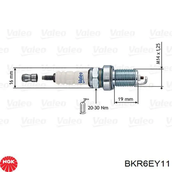 Vela de ignição NGK BKR6EY11 preço, a partir de 4,73 USD
