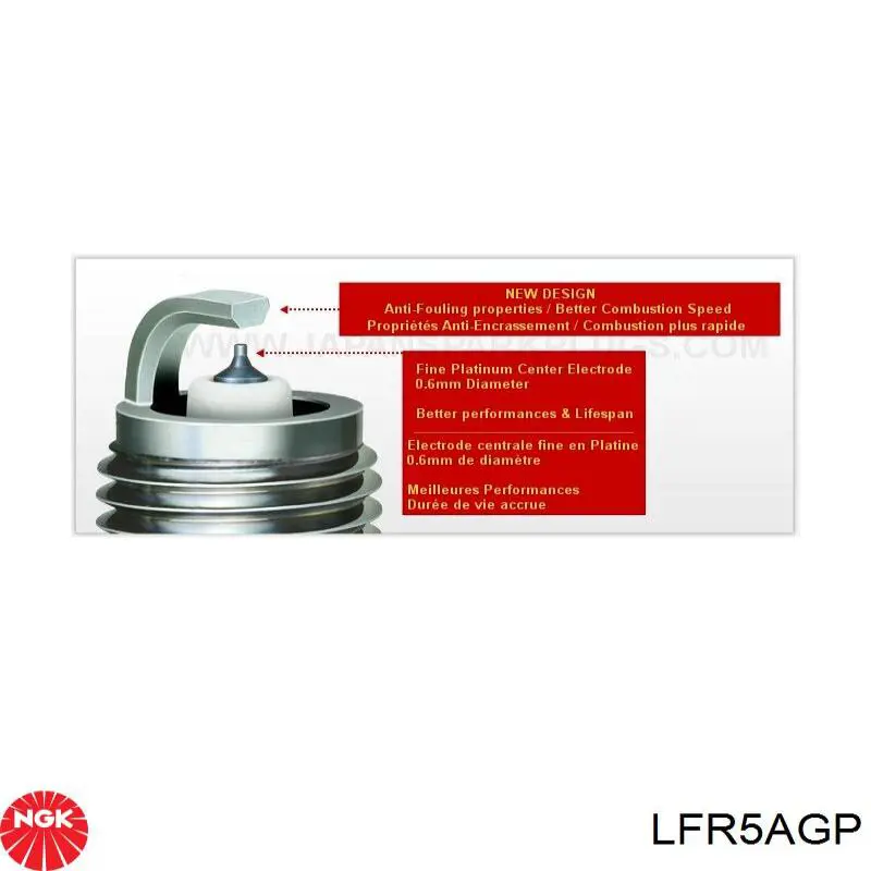 Compre LFR5AGP NGK Vela de ignição