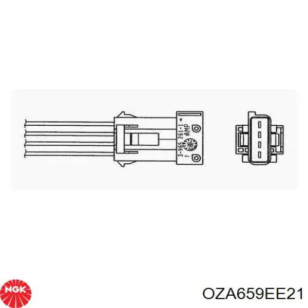 OZA659EE21 NGK Sonda lambda, sensor de oxigênio depois de catalisador