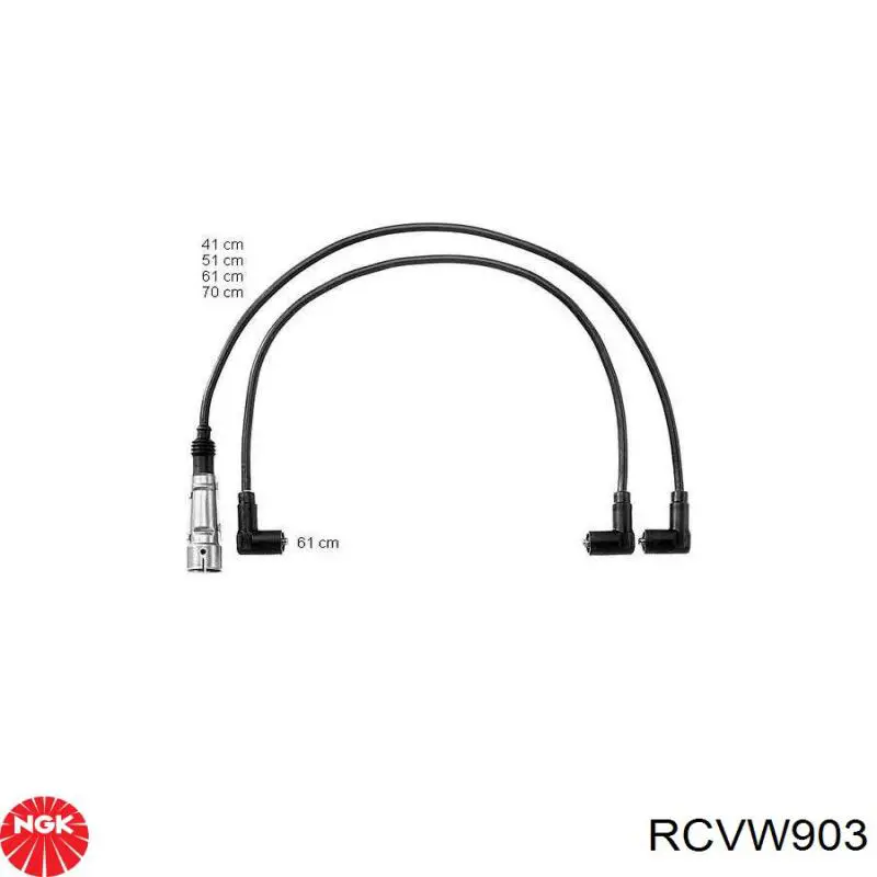 Fios de alta voltagem, kit NGK RCVW903 preço, a partir de 53,87 USD