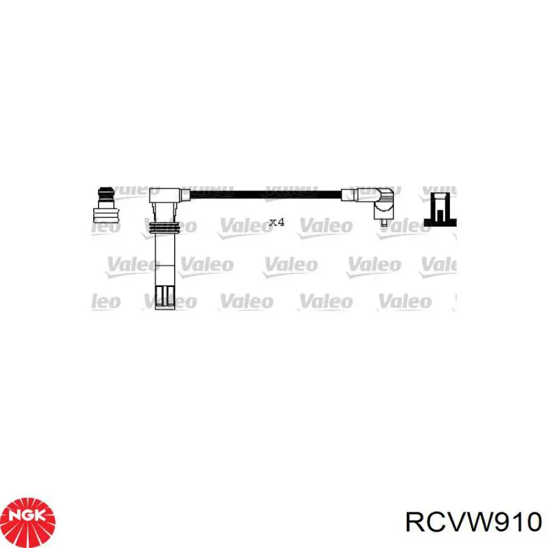 Fios de alta voltagem, kit NGK RCVW910 preço, a partir de 75,01 USD