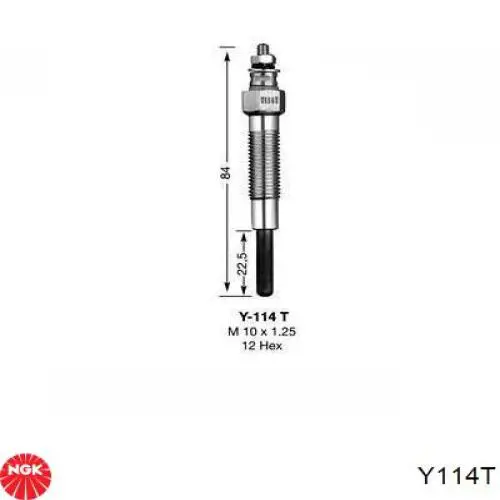 Vela de incandescência NGK Y114T preço, a partir de 23,54 USD