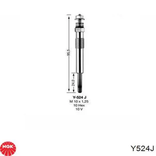 Vela de incandescência Y524J NGK