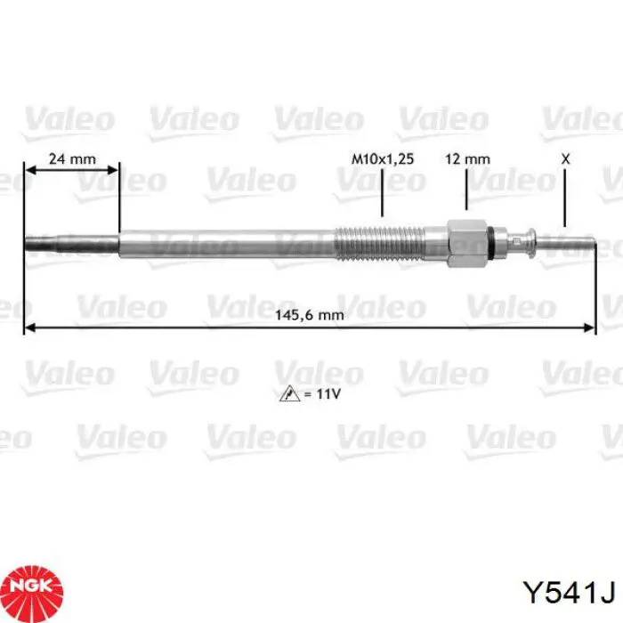 Vela de incandescência NGK Y541J