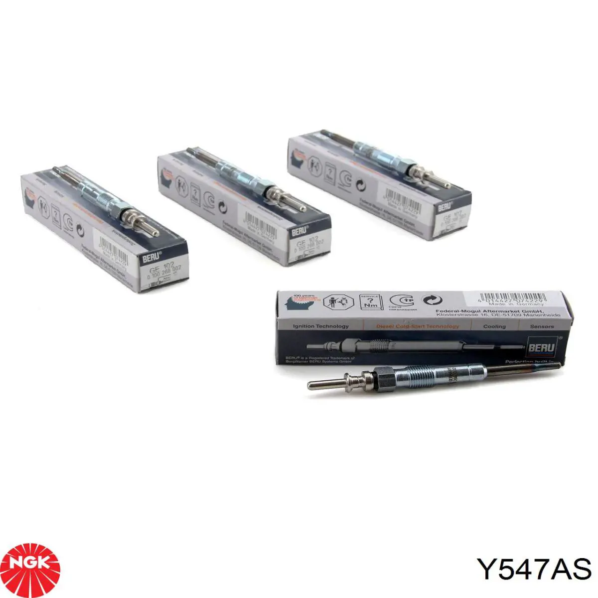 Y547AS NGK Vela de incandescência