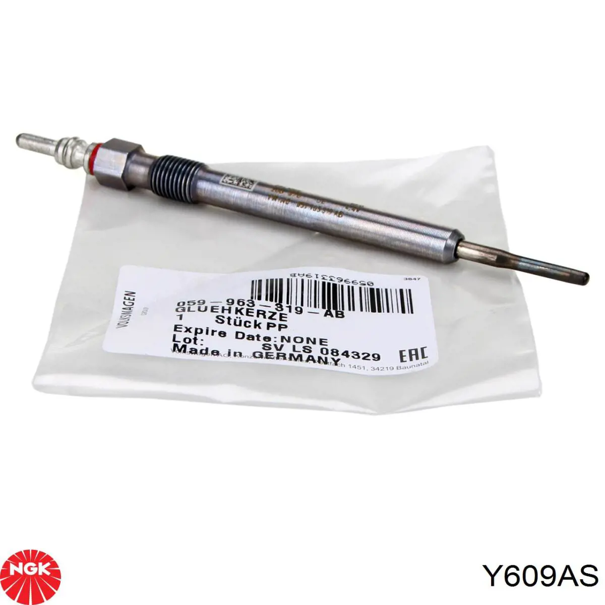 Y609AS NGK Vela de incandescência