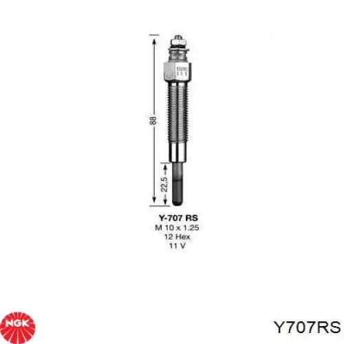 Compre Y707RS NGK Vela de incandescência
