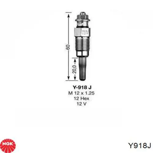 Compre Y918J NGK Vela de incandescência