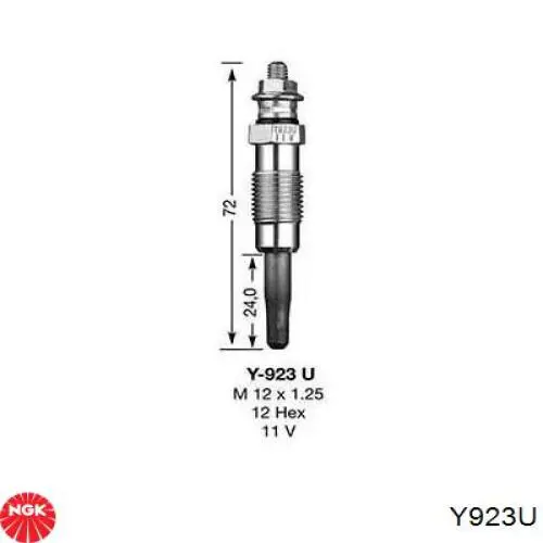 Compre Y923U NGK Vela de incandescência