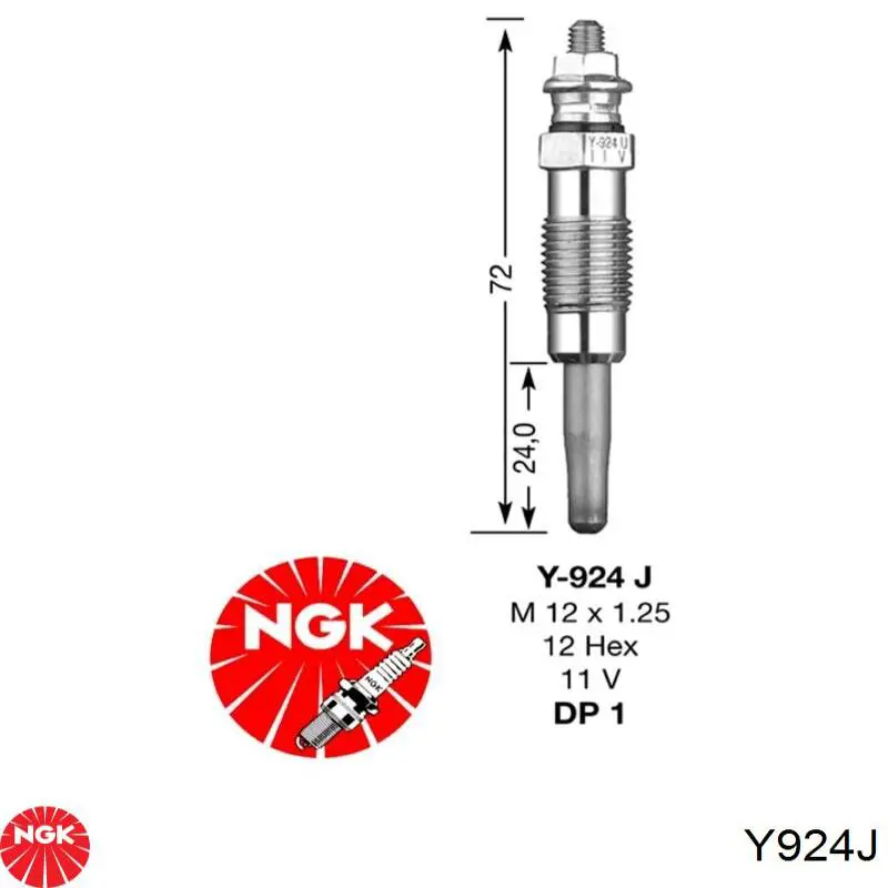 Compre Y924J NGK Vela de incandescência