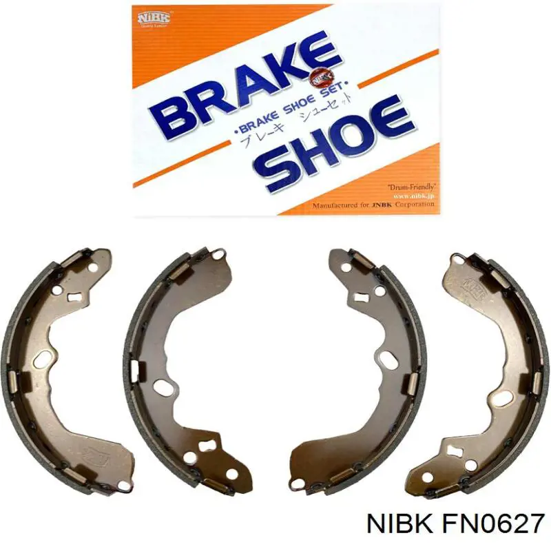 FN0627 Nibk Sapatas do freio traseiras de tambor