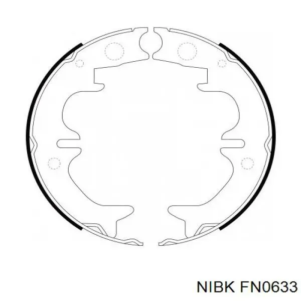 FN0633 Nibk Sapatas do freio de estacionamento