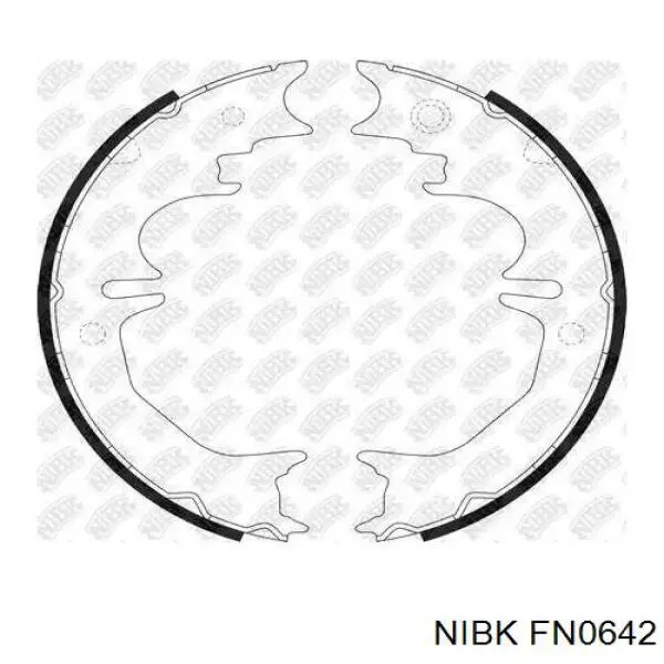 FN0642 Nibk Sapatas do freio de estacionamento
