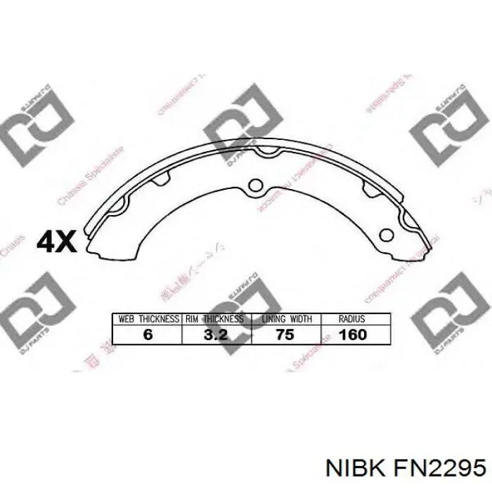 0449436140 Toyota Sapatas do freio de tambor dianteiras