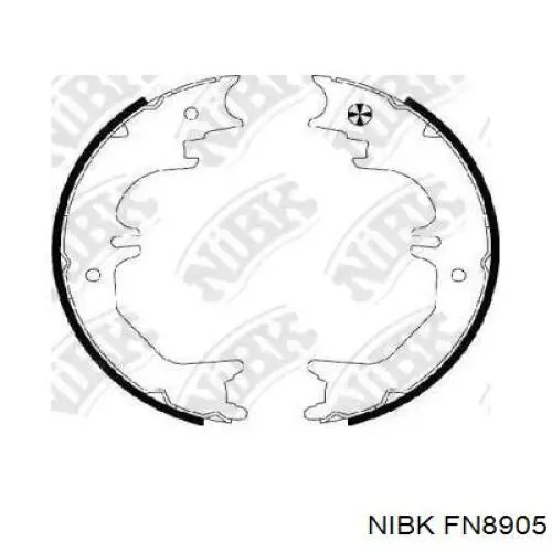 FN8905 Nibk Sapatas do freio de estacionamento