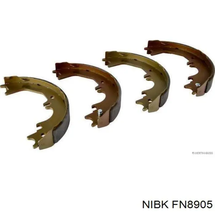 Sapatas do freio de estacionamento Nibk FN8905