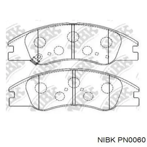 Sapatas do freio dianteiras de disco Nibk PN0060 preço, a partir de 29,19 USD