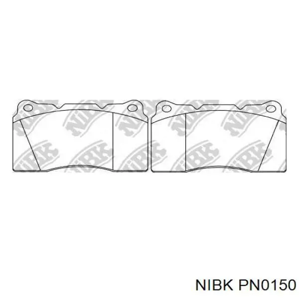 Compre PN0150 Nibk Sapatas do freio dianteiras de disco
