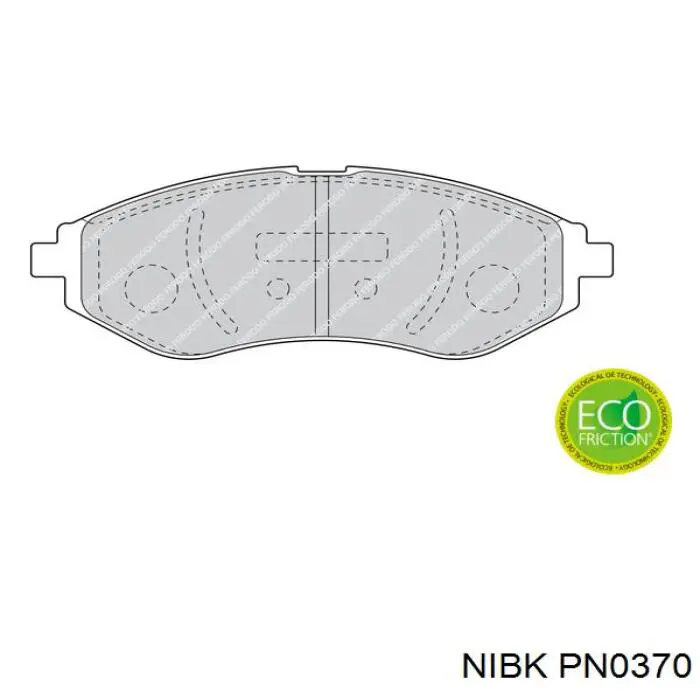 Compre PN0370 Nibk Sapatas do freio dianteiras de disco