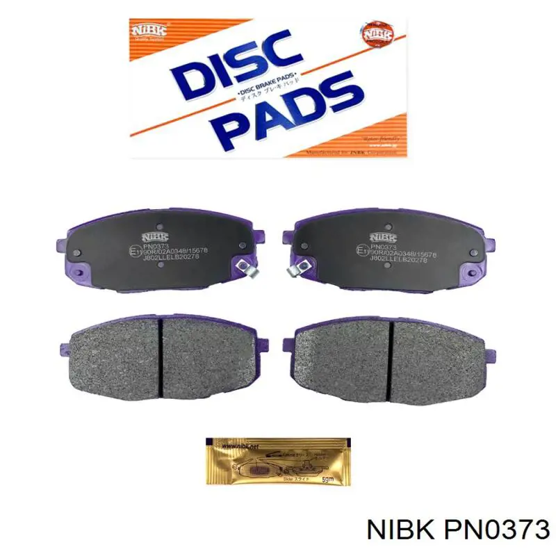 PN0373 Nibk Sapatas do freio dianteiras de disco