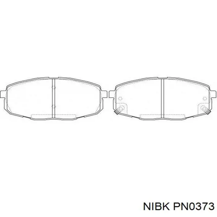 Compre PN0373 Nibk Sapatas do freio dianteiras de disco