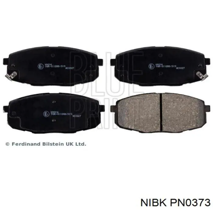 Sapatas do freio dianteiras de disco Nibk PN0373 preço, a partir de 24,43 USD