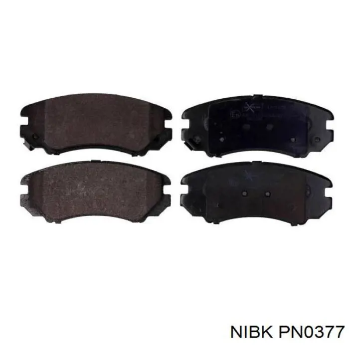 Compre PN0377 Nibk Sapatas do freio dianteiras de disco