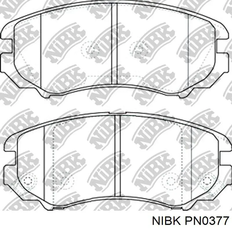 Sapatas do freio dianteiras de disco Nibk PN0377 preço, a partir de 44,88 USD