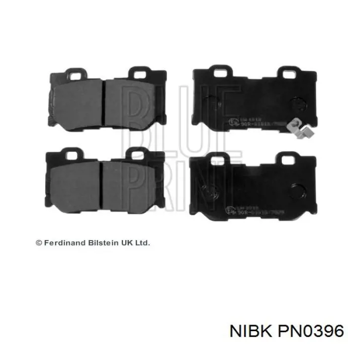 Sapatas do freio traseiras de disco Nibk PN0396 preço, a partir de 44,03 USD