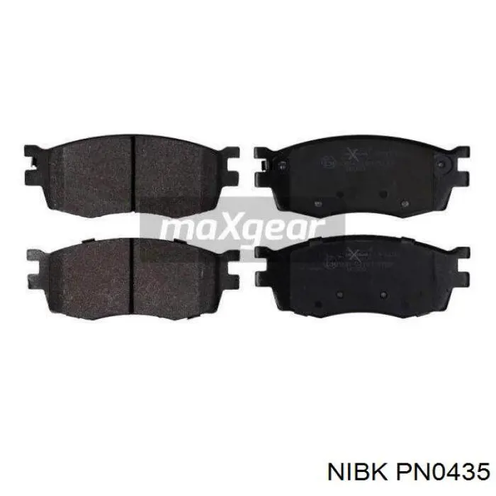 Sapatas do freio dianteiras de disco Nibk PN0435 preço, a partir de 24,05 USD