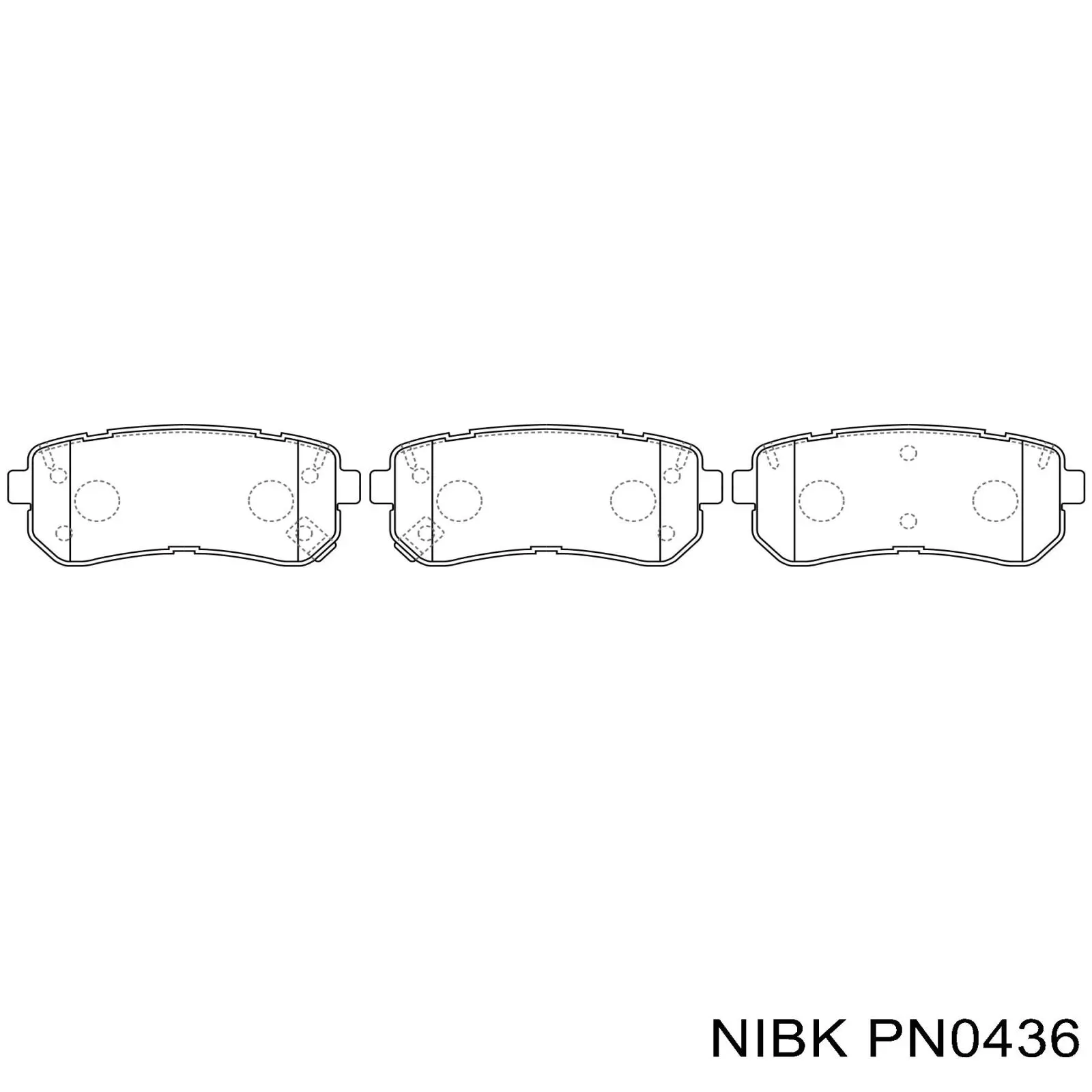 Sapatas do freio traseiras de disco Nibk PN0436 preço, a partir de 17,34 USD