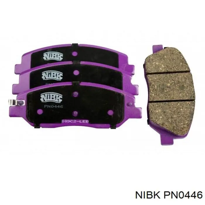 PN0446 Nibk Sapatas do freio dianteiras de disco