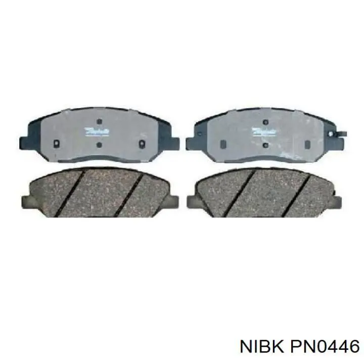 Sapatas do freio dianteiras de disco Nibk PN0446 preço, a partir de 31,04 USD