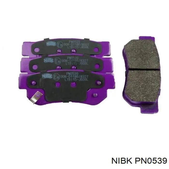 PN0539 Nibk Sapatas do freio traseiras de disco