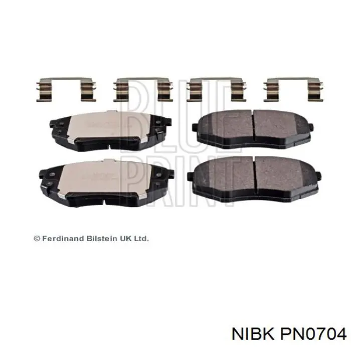 Sapatas do freio dianteiras de disco Nibk PN0704 preço, a partir de 33,59 USD