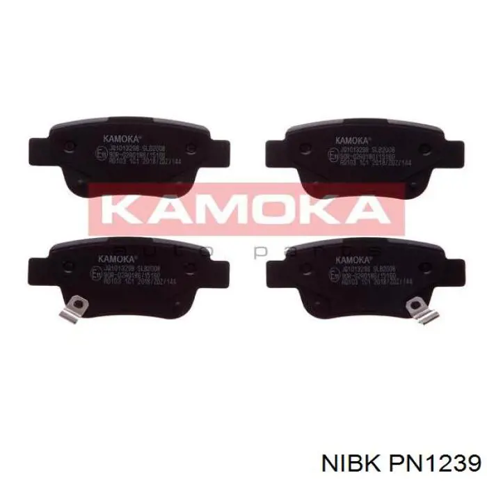 Sapatas do freio traseiras de disco PN1239 Nibk