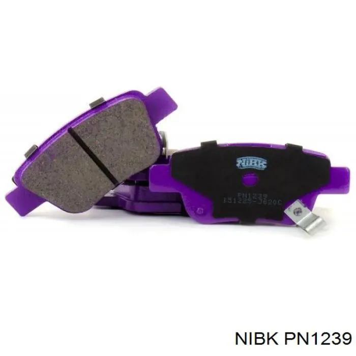 PN1239 Nibk Sapatas do freio traseiras de disco
