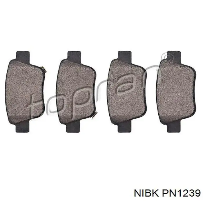Compre PN1239 Nibk Sapatas do freio traseiras de disco