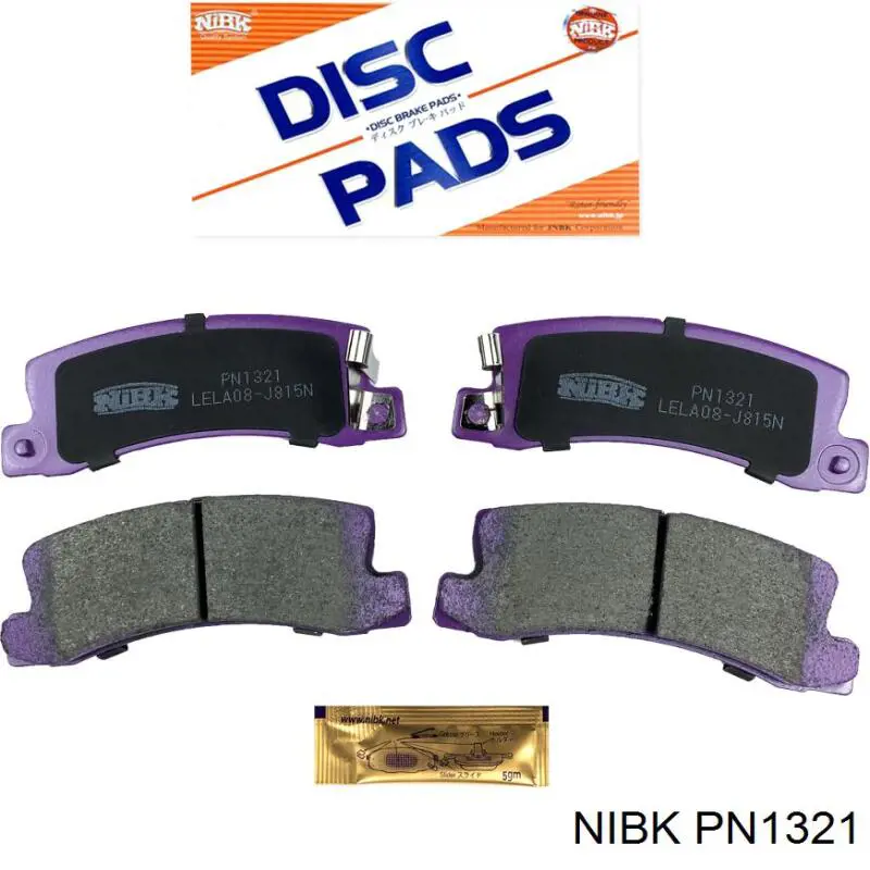 PN1321 Nibk Sapatas do freio traseiras de disco