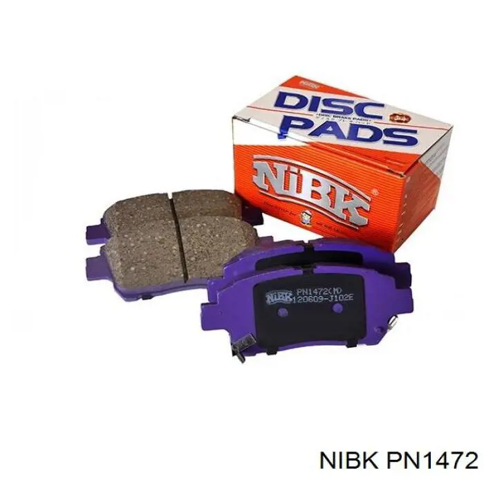 PN1472 Nibk Sapatas do freio dianteiras de disco