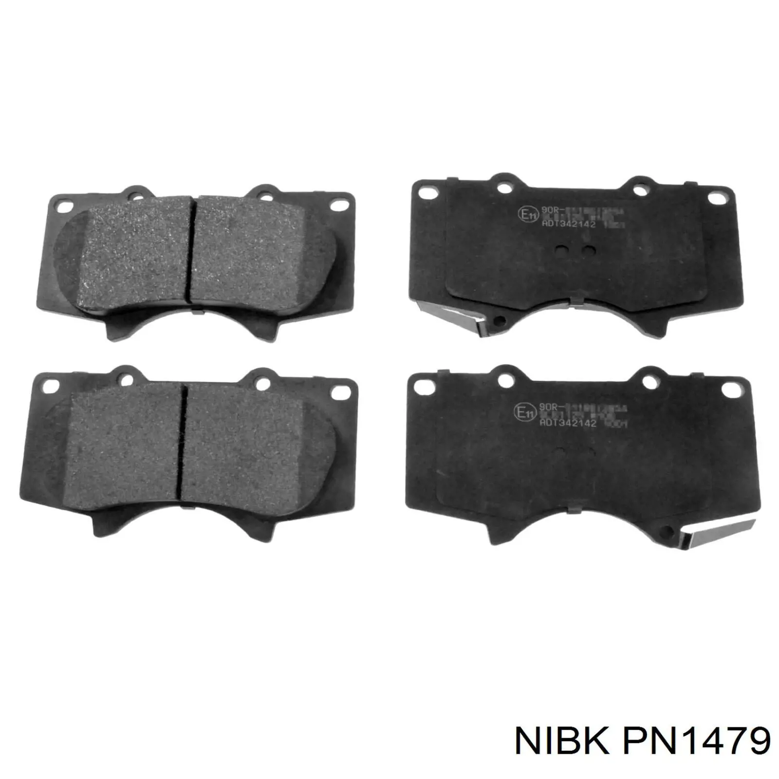 Sapatas do freio dianteiras de disco Nibk PN1479 preço, a partir de 27,63 USD
