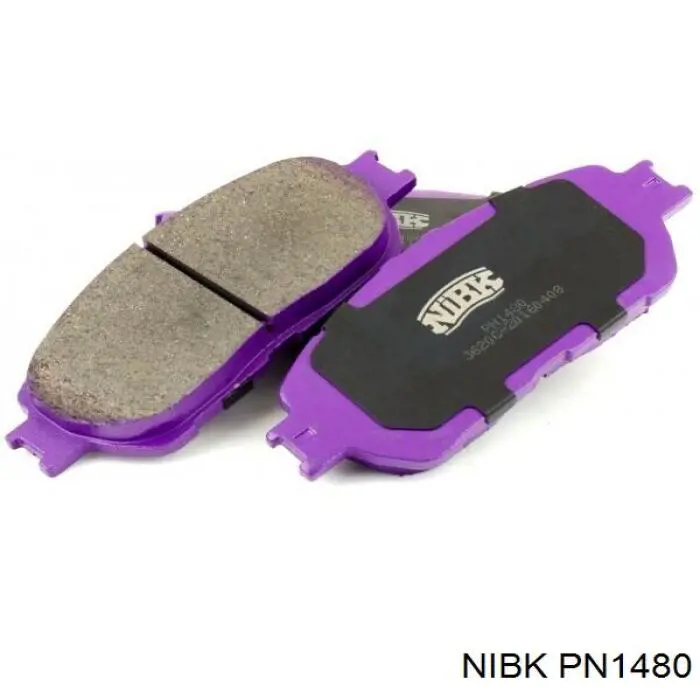 PN1480 Nibk Sapatas do freio dianteiras de disco