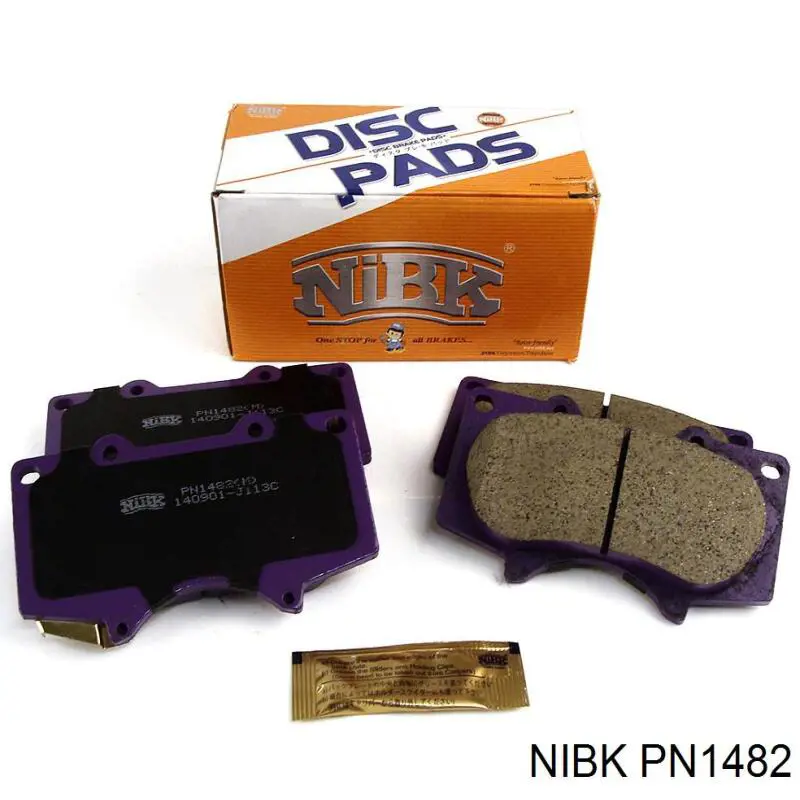 Compre PN1482 Nibk Sapatas do freio dianteiras de disco