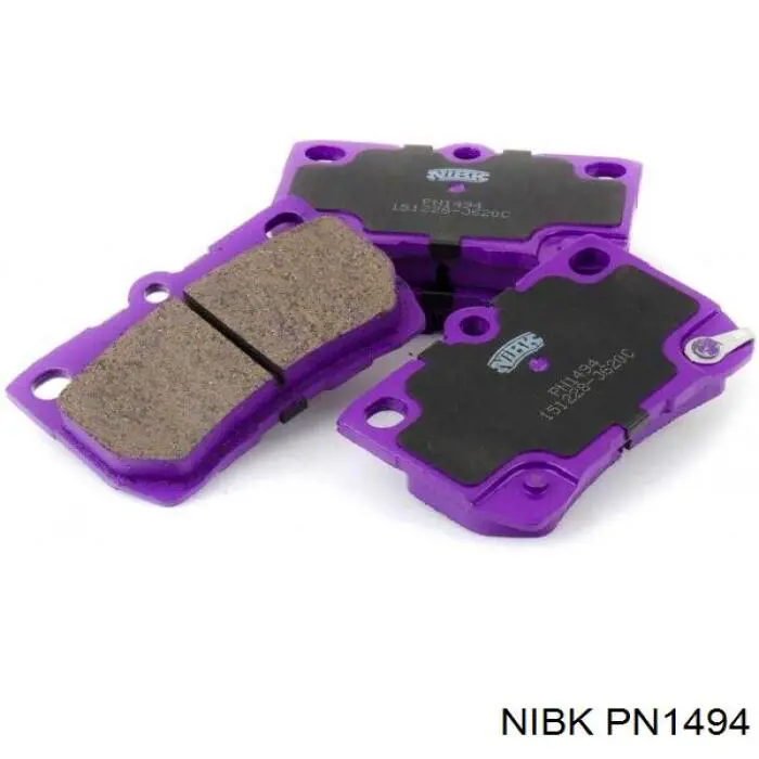 PN1494 Nibk Sapatas do freio traseiras de disco