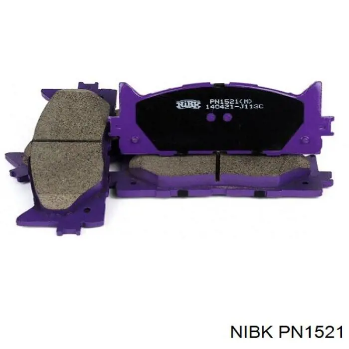 PN1521 Nibk Sapatas do freio dianteiras de disco